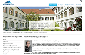 Landeskrankenhaus Hall Primariat B Homepage
